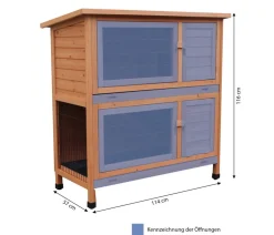 Dehner Lieblinge Kaninchenstall Original, ca. B114/H116/T57 cm