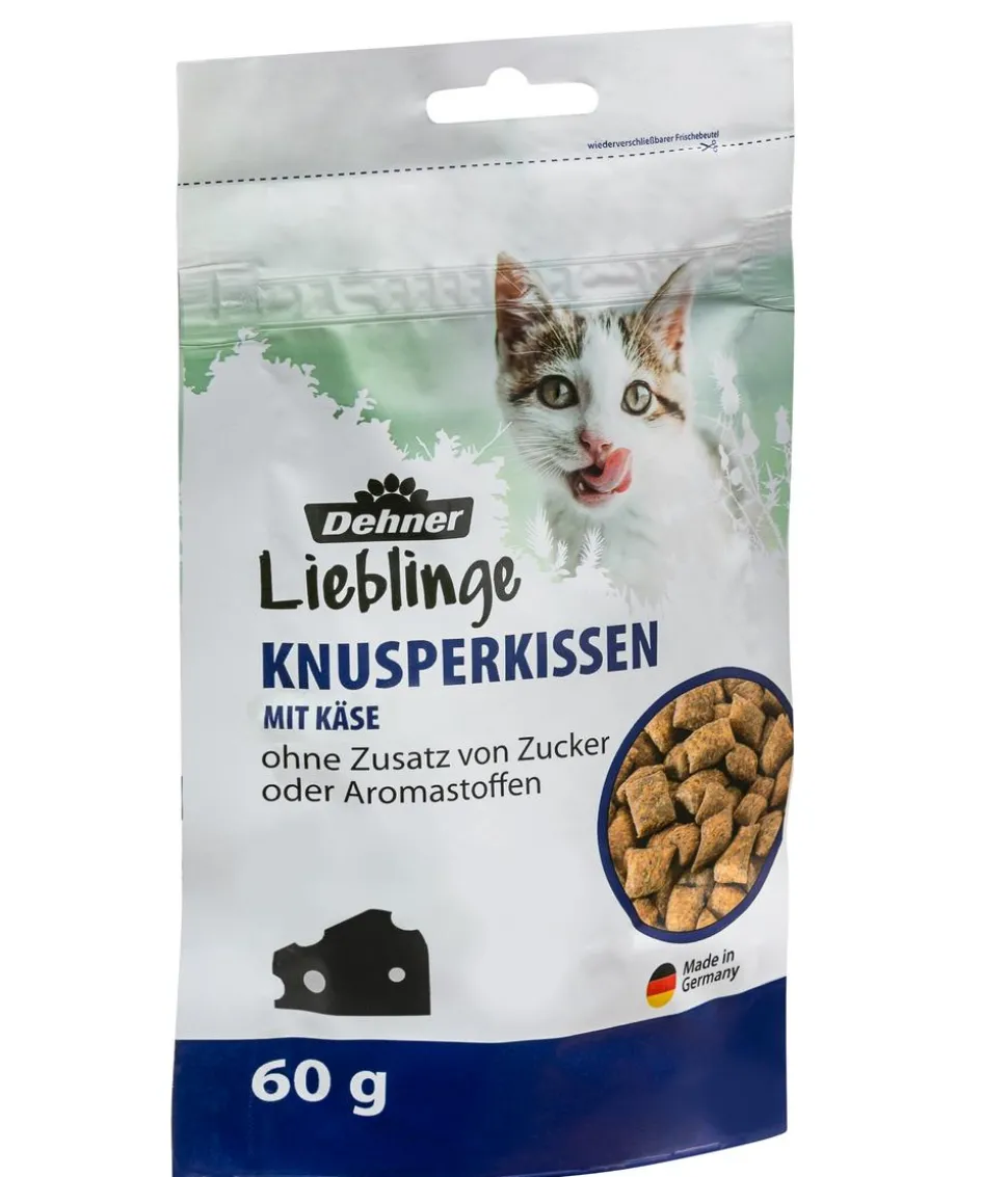 Dehner Lieblinge Katzensnack Knusperkissen, 60 g