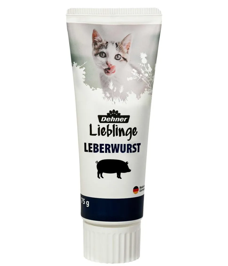 Dehner Lieblinge Katzensnack Leberwurst, 75 g