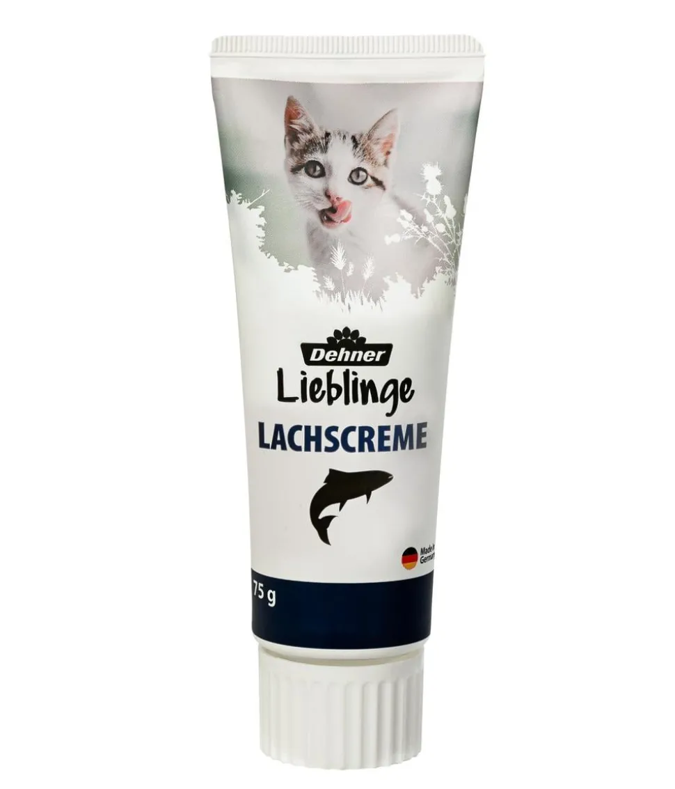Dehner Lieblinge Katzensnack Lachscreme, 75 g