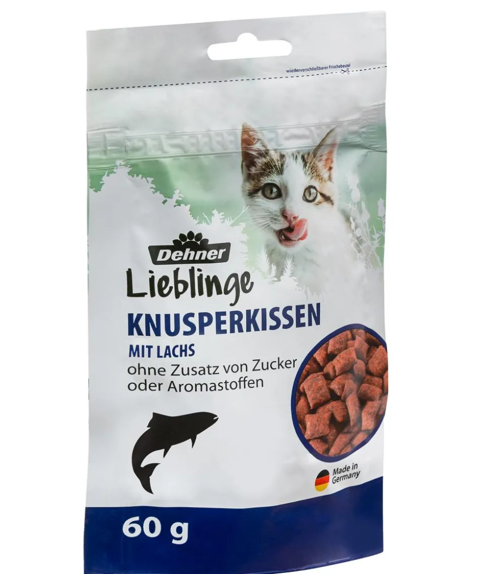 Dehner Lieblinge Katzensnack Knusperkissen, 60 g