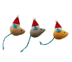 Dehner Lieblinge Katzenspielzeug Holday Mice, 3er-Set