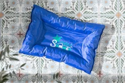 Dehner Lieblinge Kühlmatte Lilo, rechteckig, blau, ca. B75/H7/T50 cm