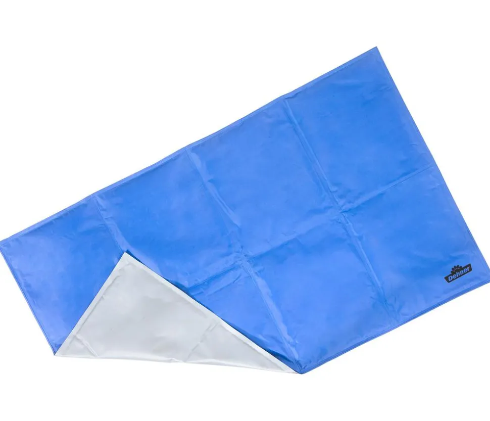 Dehner Lieblinge Kühlmatte Refresh, rechteckig, blau/grau