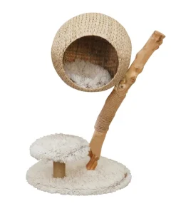 Dehner Lieblinge Kratzbaum Ava, beige/weiß, ca. B58/H83/T48 cm