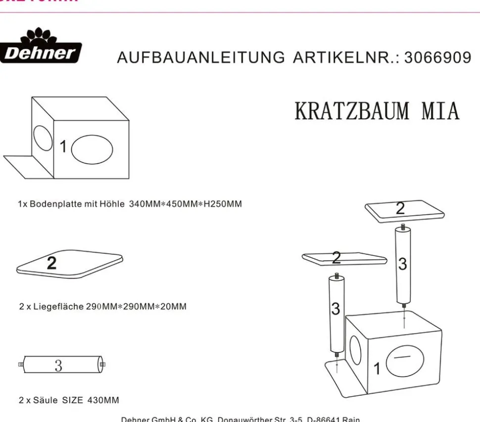 Dehner Lieblinge Kratzbaum Mia