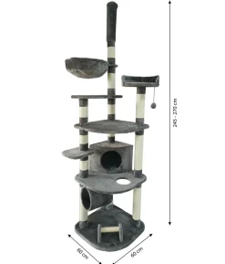 Dehner Lieblinge Kratzbaum Tabby, ca. B60/H245-270/T60 cm