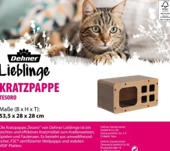 Dehner Lieblinge Kratzpappe Tesoro, ca. B53,5/H28/T28 cm