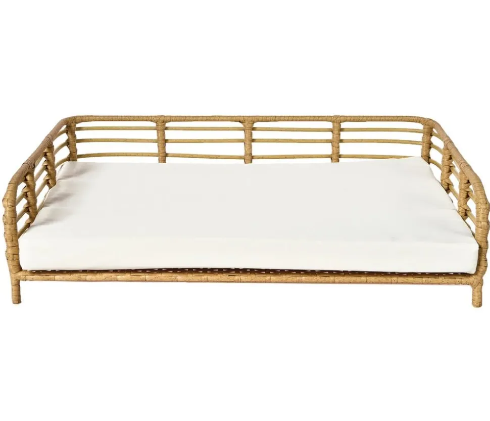 Dehner Lieblinge Kuschelbett Elton, rechteckig, weiß, ca. B74/H20/T49 cm