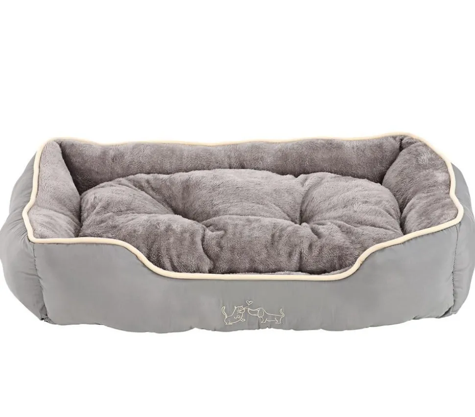 Dehner Lieblinge Kuschelbett Sammy, rechteckig, grau