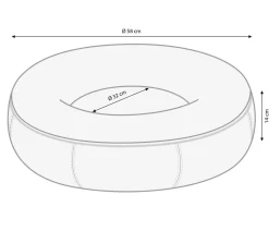 Dehner Lieblinge Kuschelbett Cookie, rund