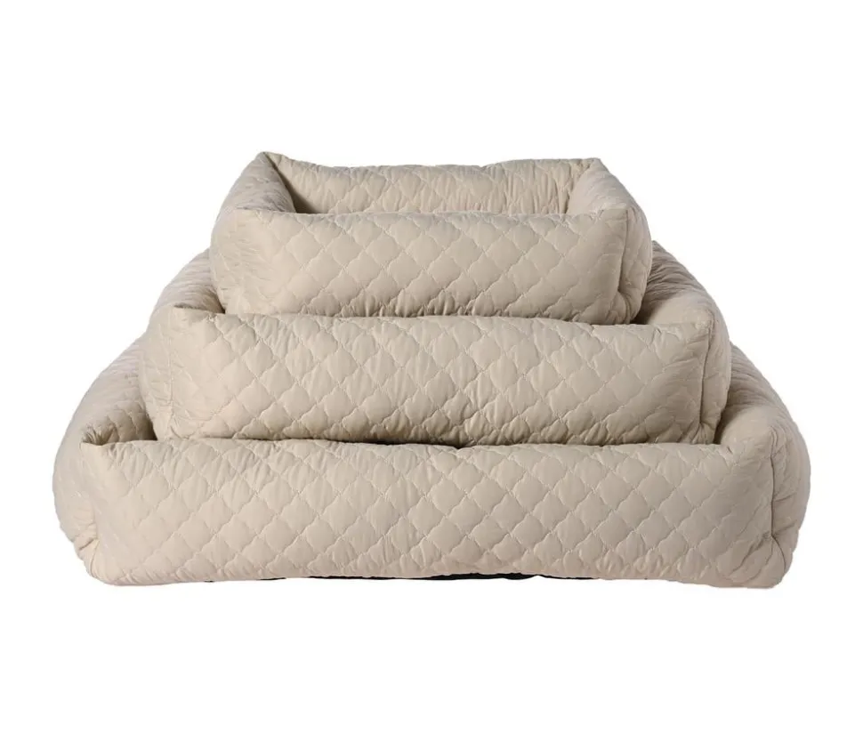 Dehner Lieblinge Kuschelbett Kenzie, rechteckig, beige