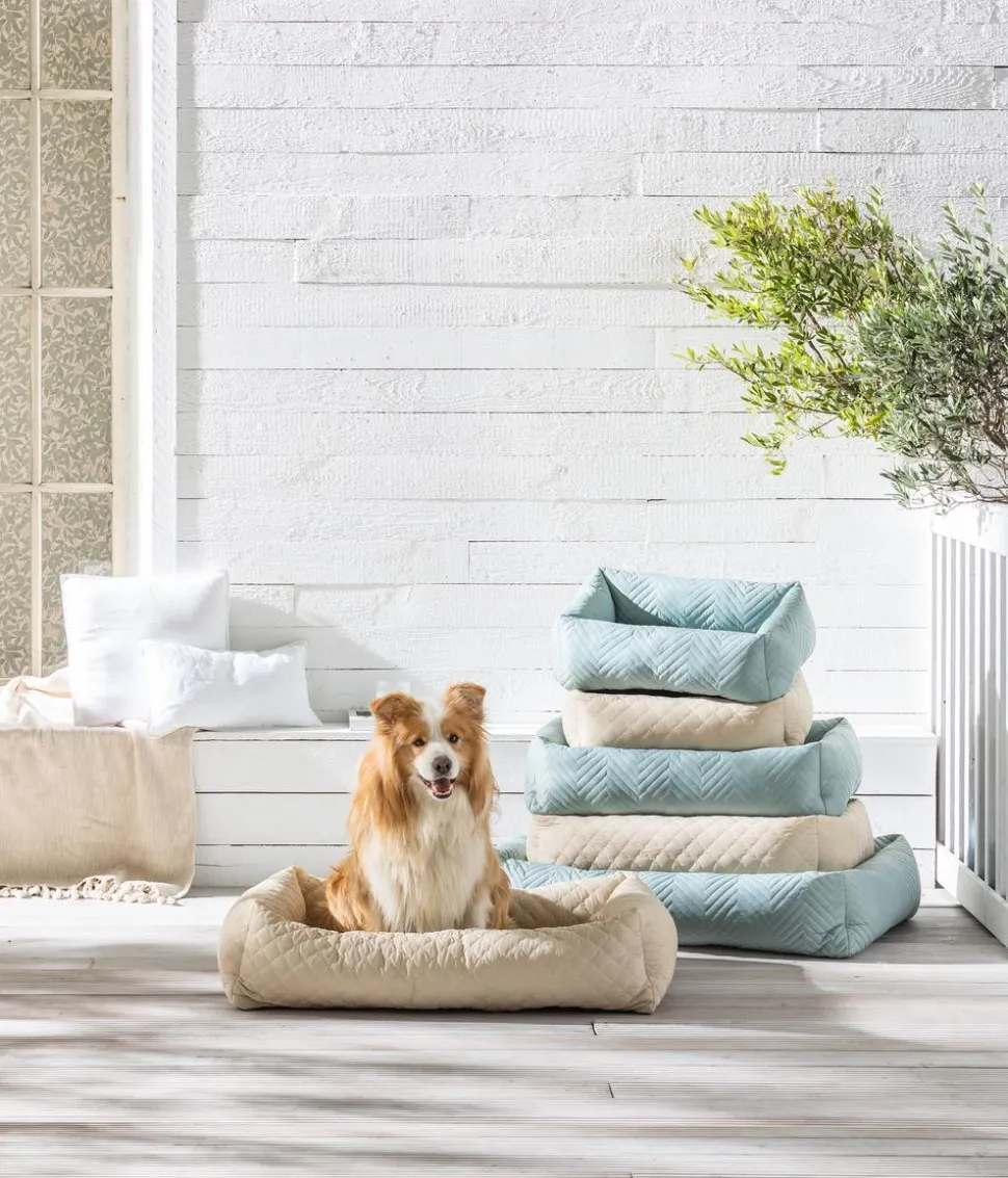 Dehner Lieblinge Kuschelbett Kenzie, rechteckig, beige