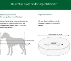Dehner Lieblinge Kuschelbett Tender, rund, grau