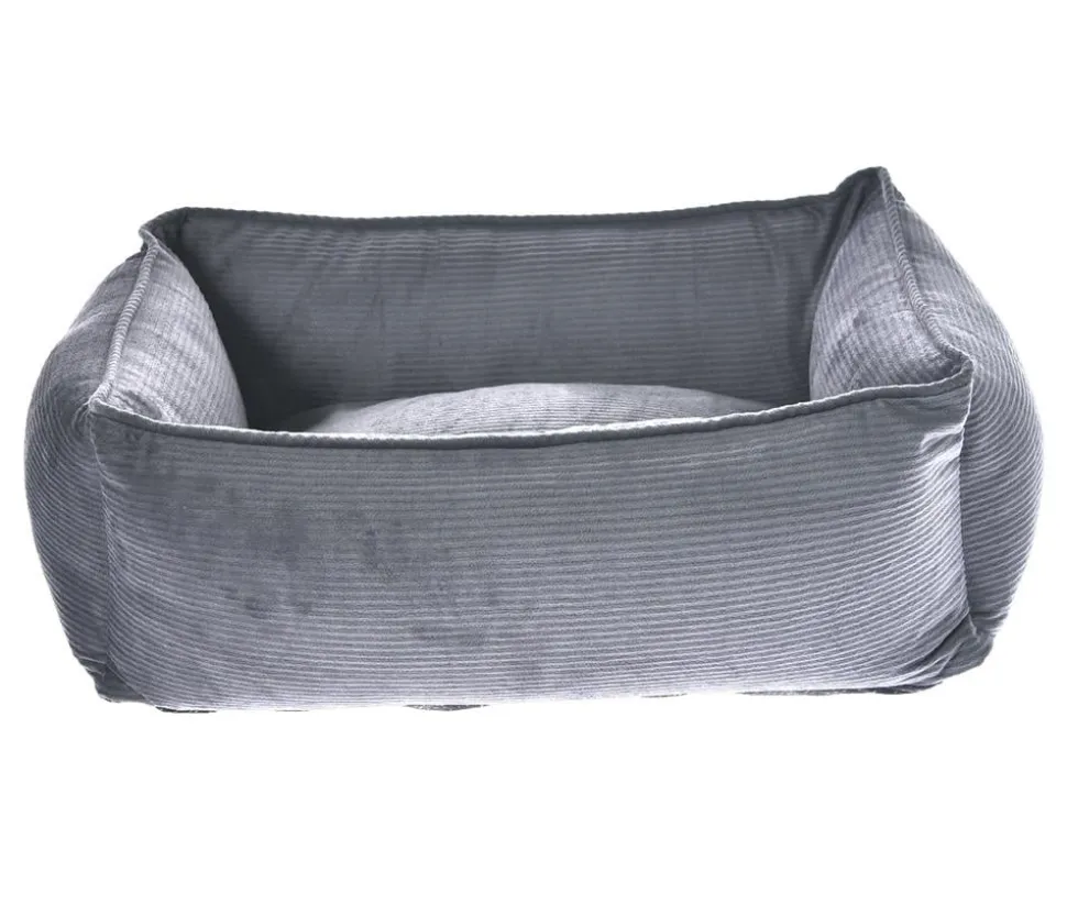 Dehner Lieblinge Kuschelbett Woof, rechteckig, grau