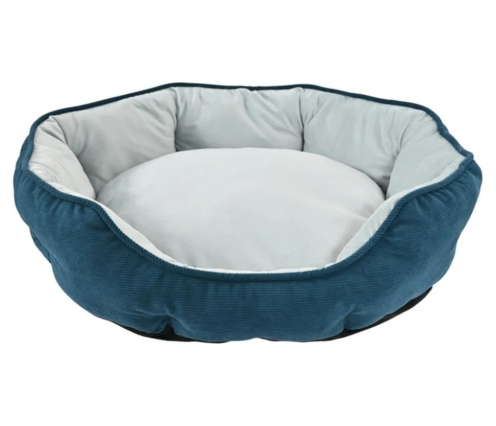 Dehner Lieblinge Kuschelbett Pitch, oval, grün