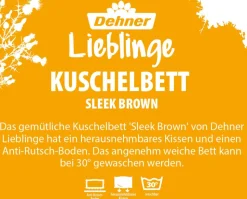 Dehner Lieblinge Kuschelbett Sleek, rechteckig