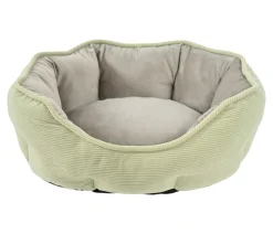 Dehner Lieblinge Kuschelbett Pitch, oval, grün