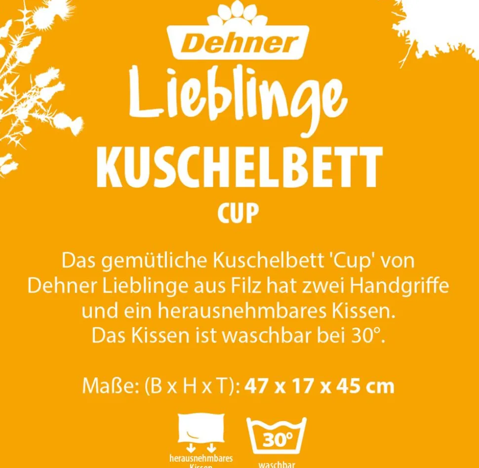 Dehner Lieblinge Kuschelbett Emma, rechteckig