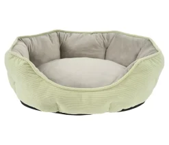 Dehner Lieblinge Kuschelbett Pitch, oval, grün