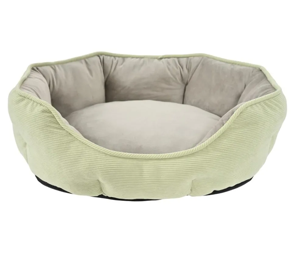 Dehner Lieblinge Kuschelbett Pitch, oval, grün
