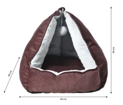 Dehner Lieblinge Kuschelhöhle Infinite 3 in 1, ca. B40/H40/T40