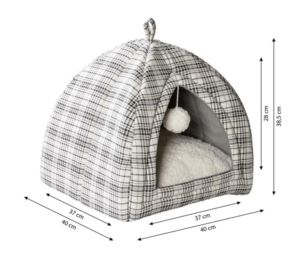 Dehner Lieblinge Kuschelhöhle Hilma, quadratisch, ca. B40/H38,5/T40 cm