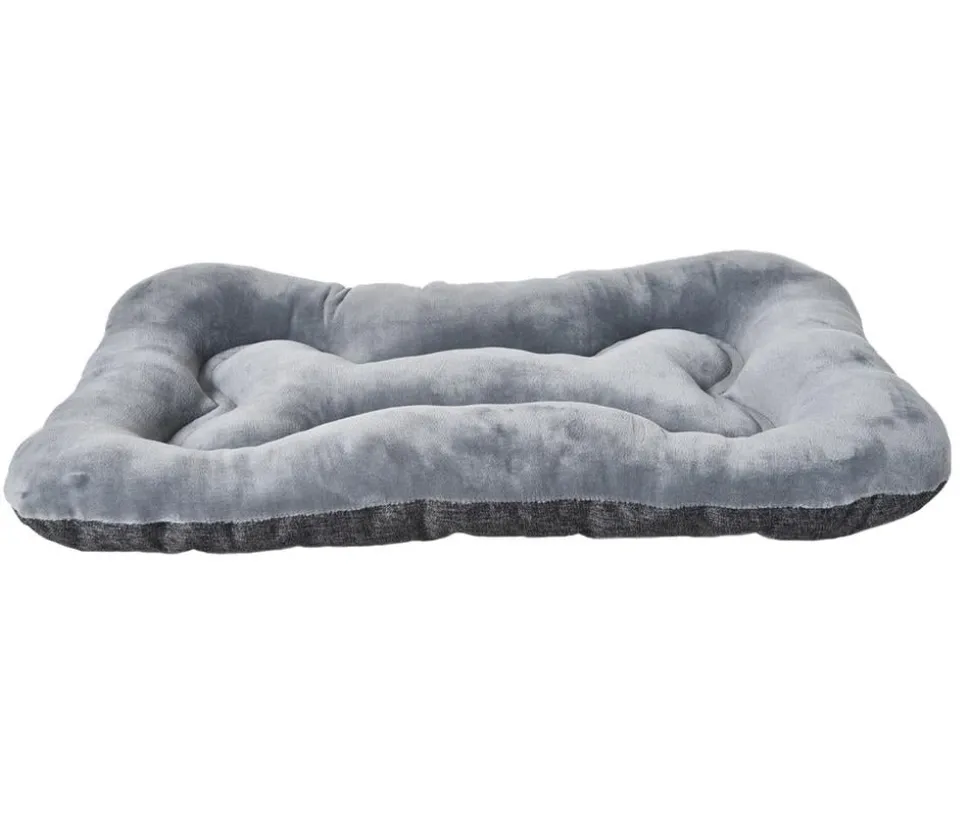 Dehner Lieblinge Kuschelkissen Cleo, rechteckig, grau