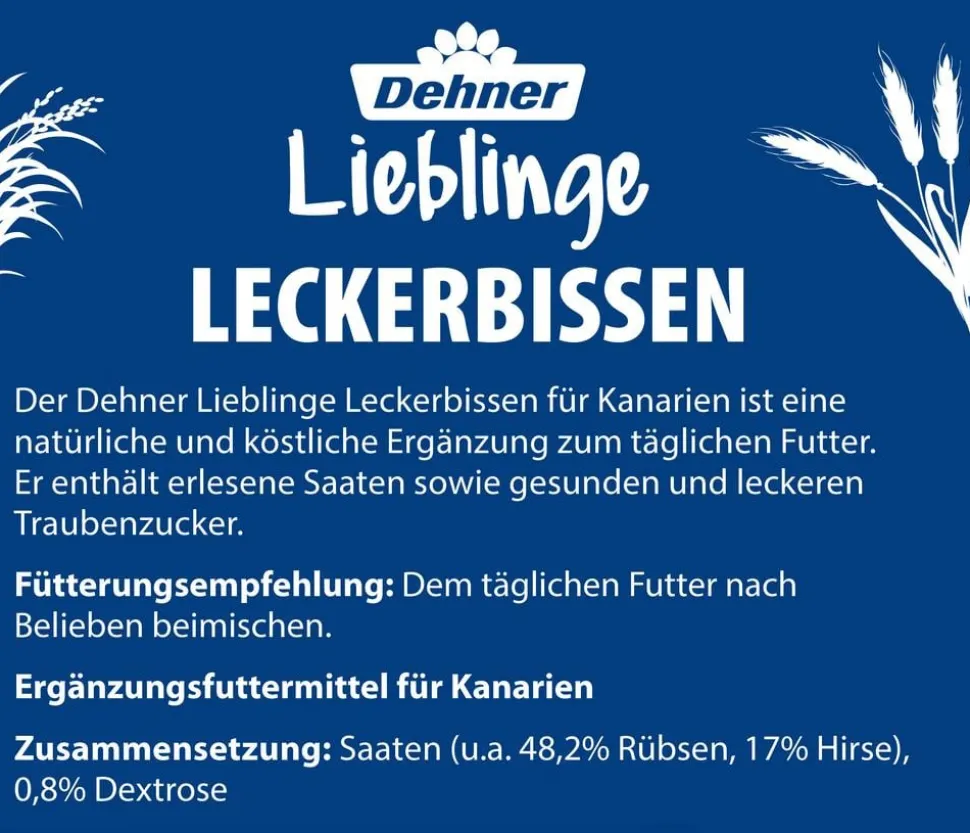 Dehner Lieblinge Leckerbissen für Kanarien, 20 g