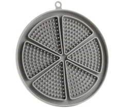 Dehner Lieblinge Leckmatte Jack, grau, ca. Ø18/H1,6 cm