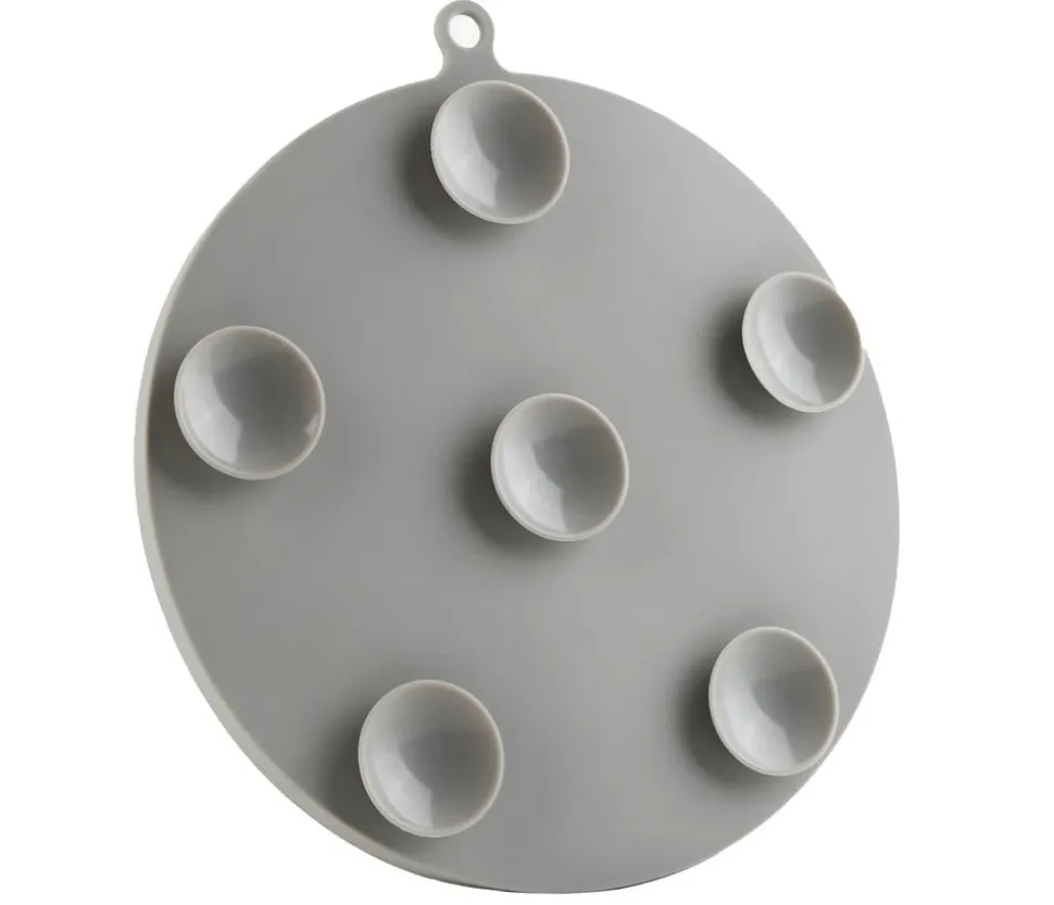 Dehner Lieblinge Leckmatte Jack, grau, ca. Ø18/H1,6 cm