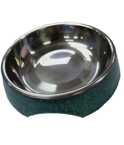 Dehner Lieblinge Melaminnapf, silber/blau