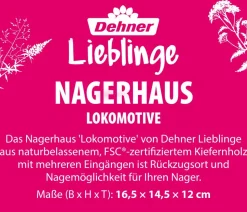 Dehner Lieblinge Nagerhaus Lokomotive, ca. B16,5/H14,6/T12 cm