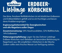 Dehner Lieblinge Nagersnack Erdbeer-Körbchen, 15 g