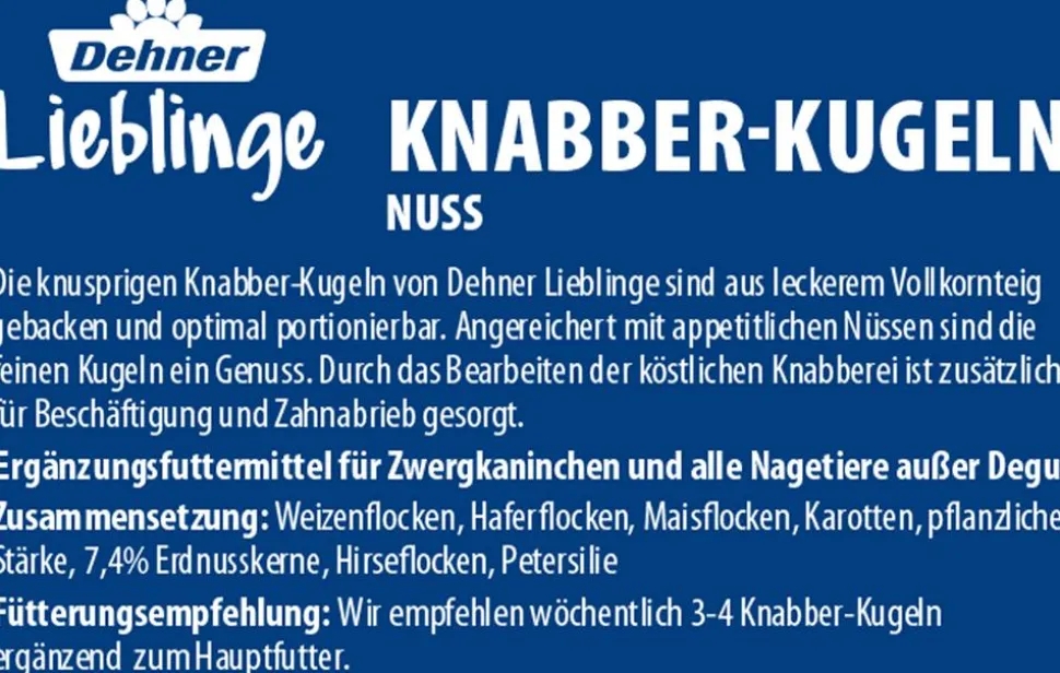 Dehner Lieblinge Nagersnack Knabber-Kugeln