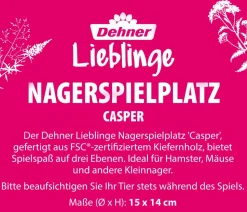 Dehner Lieblinge Nagerspielplatz Casper, ca. Ø15/H14 cm