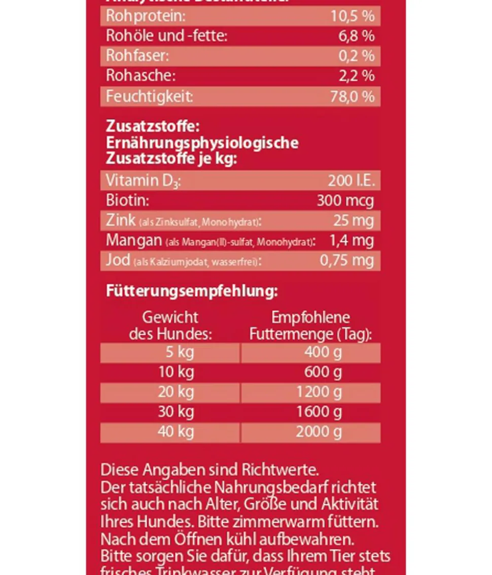 Dehner Lieblinge Nassfutter für Hunde Adult