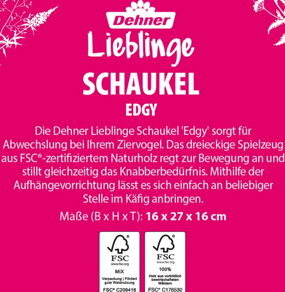 Dehner Lieblinge Schaukel Edgy, ca. B16/H27/T16 cm