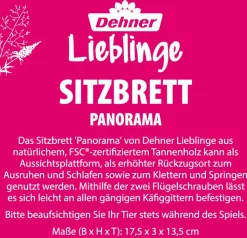 Dehner Lieblinge Sitzbrett Panorama, ca. B17,5/H3/T13,5 cm