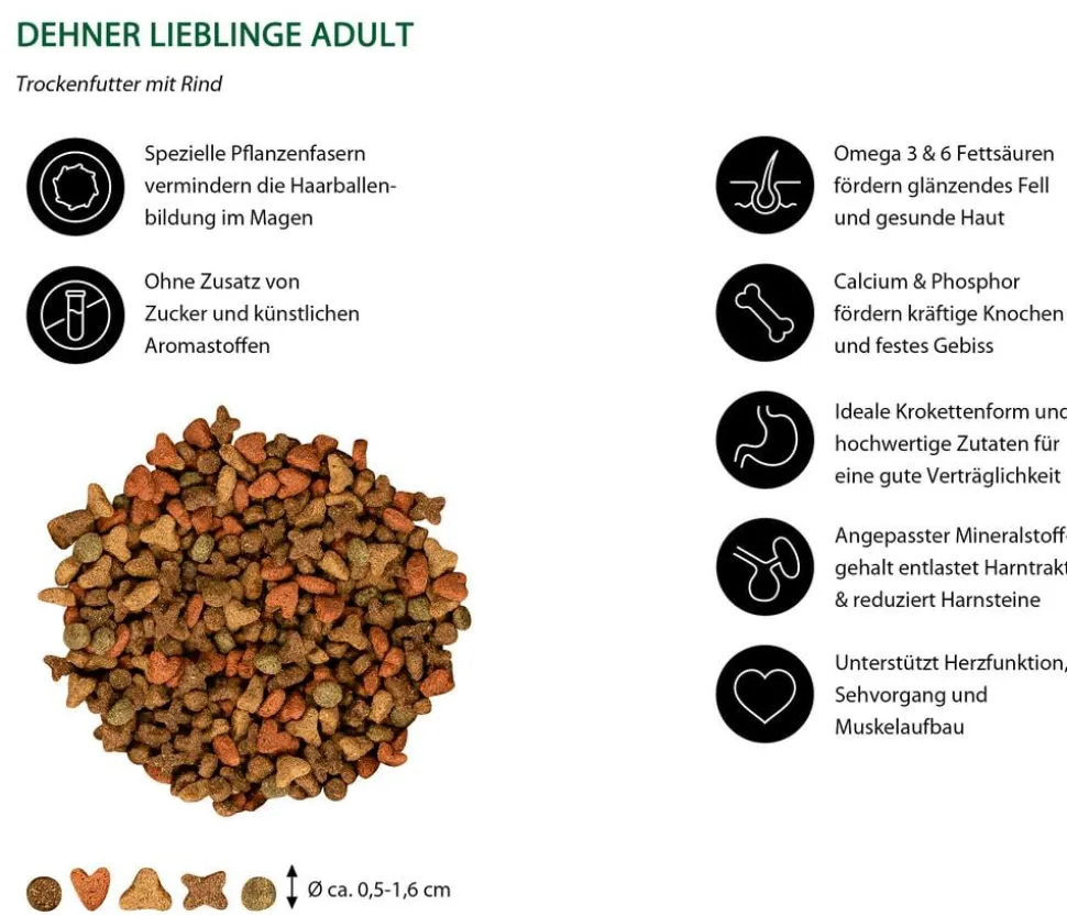 Dehner Lieblinge Trockenfutter für Katzen Adult, 2 kg