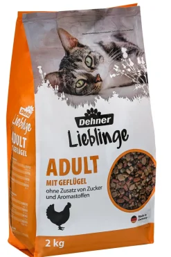 Dehner Lieblinge Trockenfutter für Katzen Adult, 2 kg