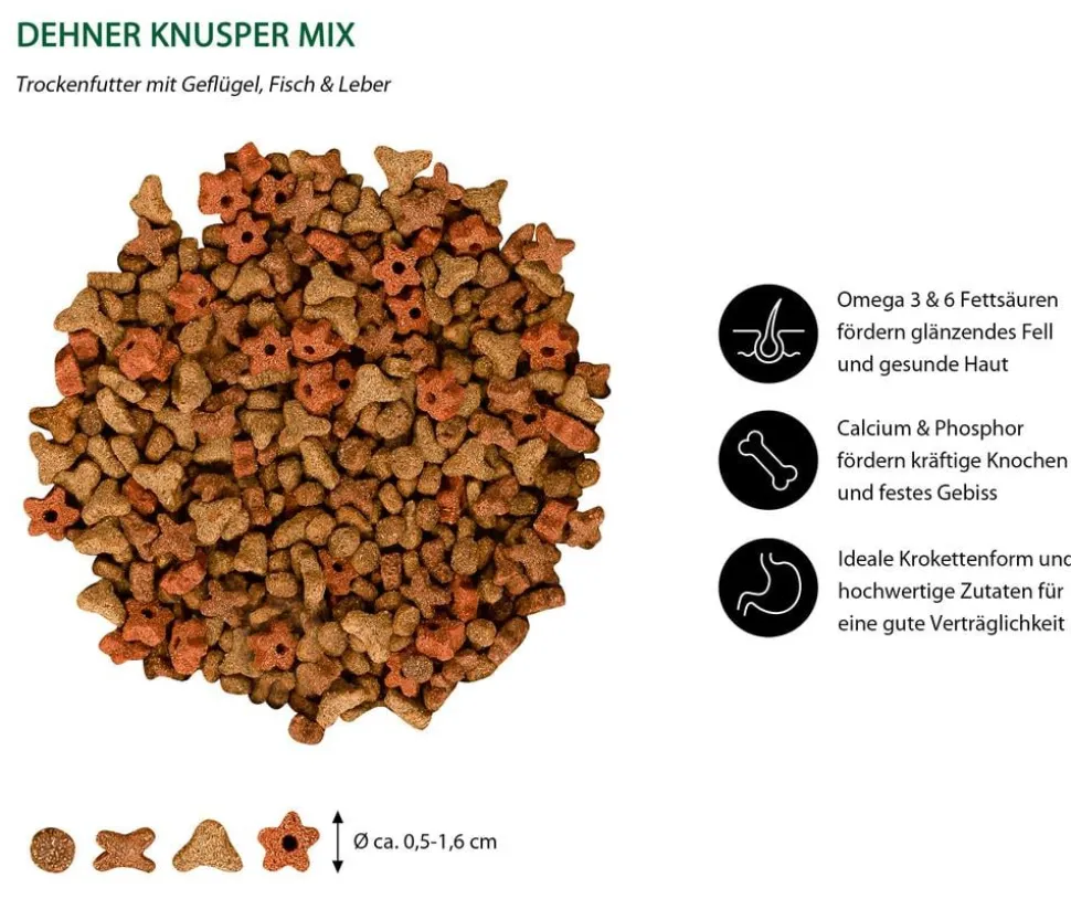 Dehner Lieblinge Trockenfutter für Katzen Knusper Mix Kitten, 400 g