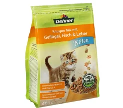 Dehner Lieblinge Trockenfutter für Katzen Knusper Mix Kitten, 400 g