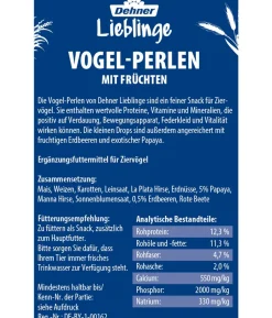 Dehner Lieblinge Vogel-Perlen, Früchte, 100 g
