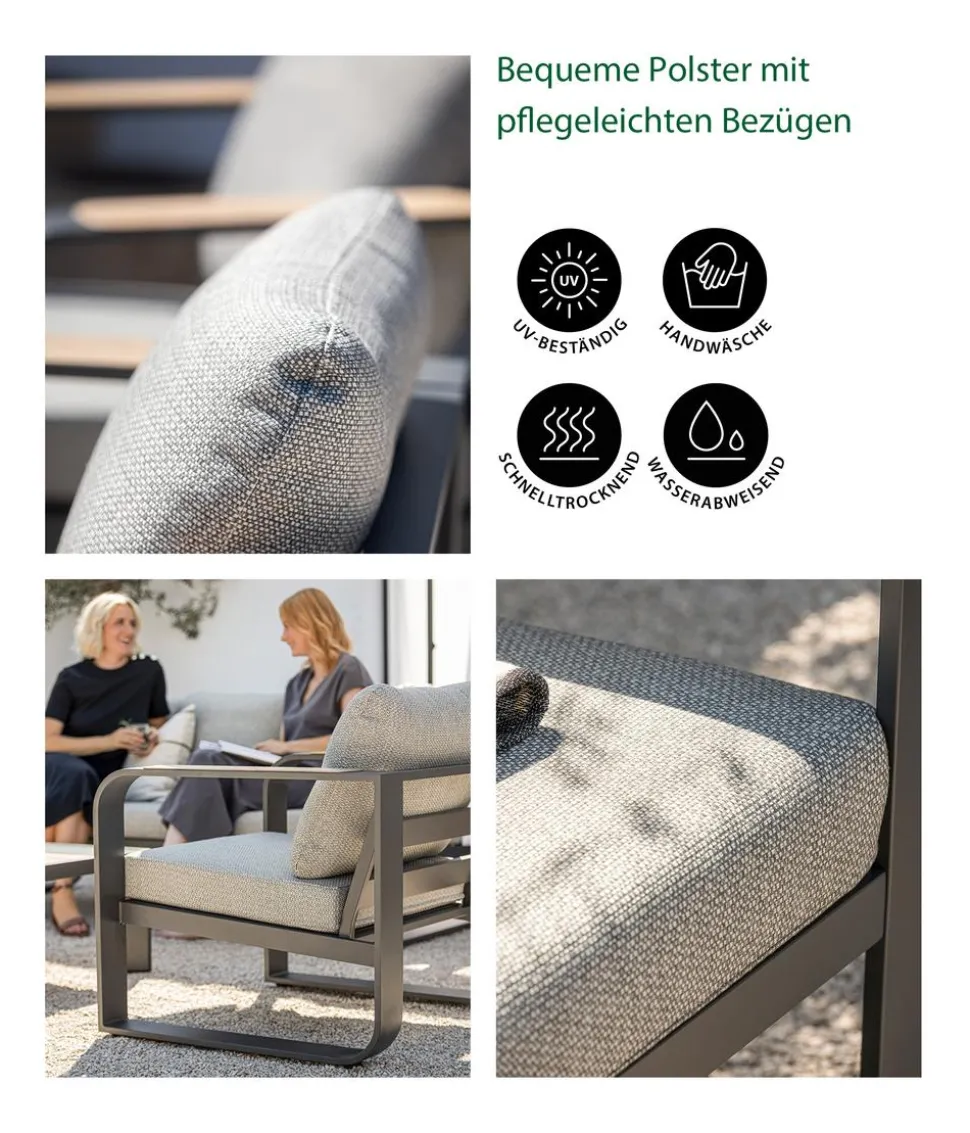 Dehner Lounge Salo, 4-teilig