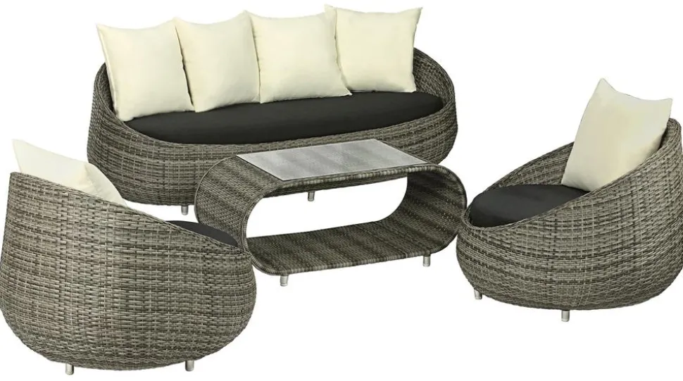 Dehner Loungesessel Avani, ca. B95/H76/T97 cm