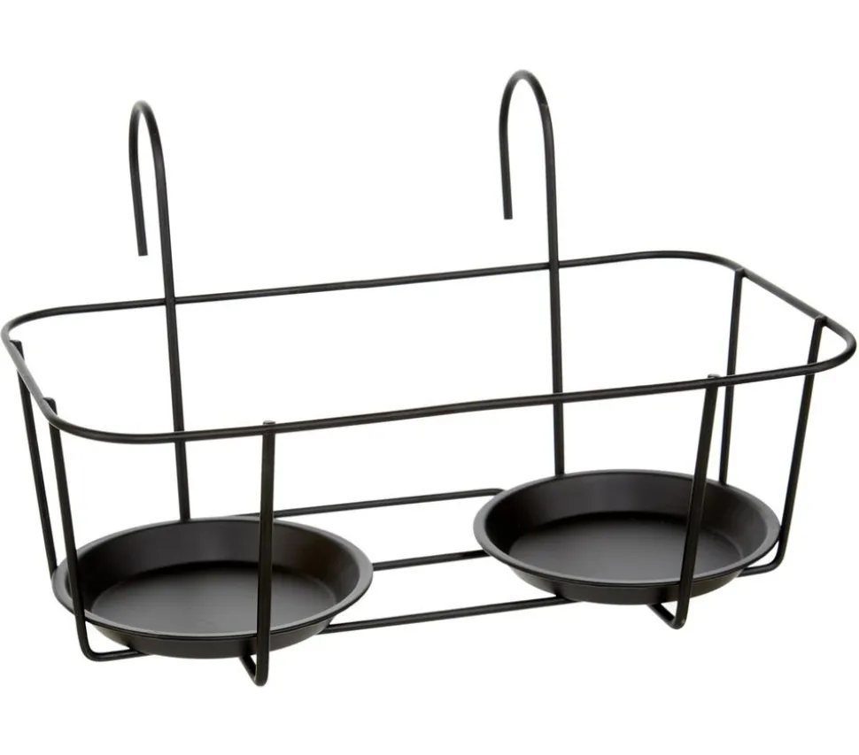 Dehner Metall-Balkonblumentopfhalter Marlow, ca. B33/H20/T19 cm