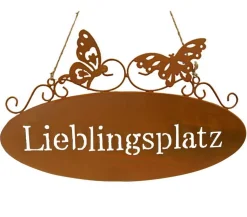Dehner Metall-Gartenschild Lieblingsplatz