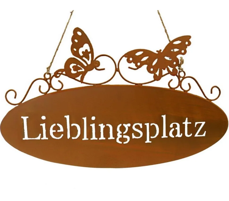 Dehner Metall-Gartenschild Lieblingsplatz