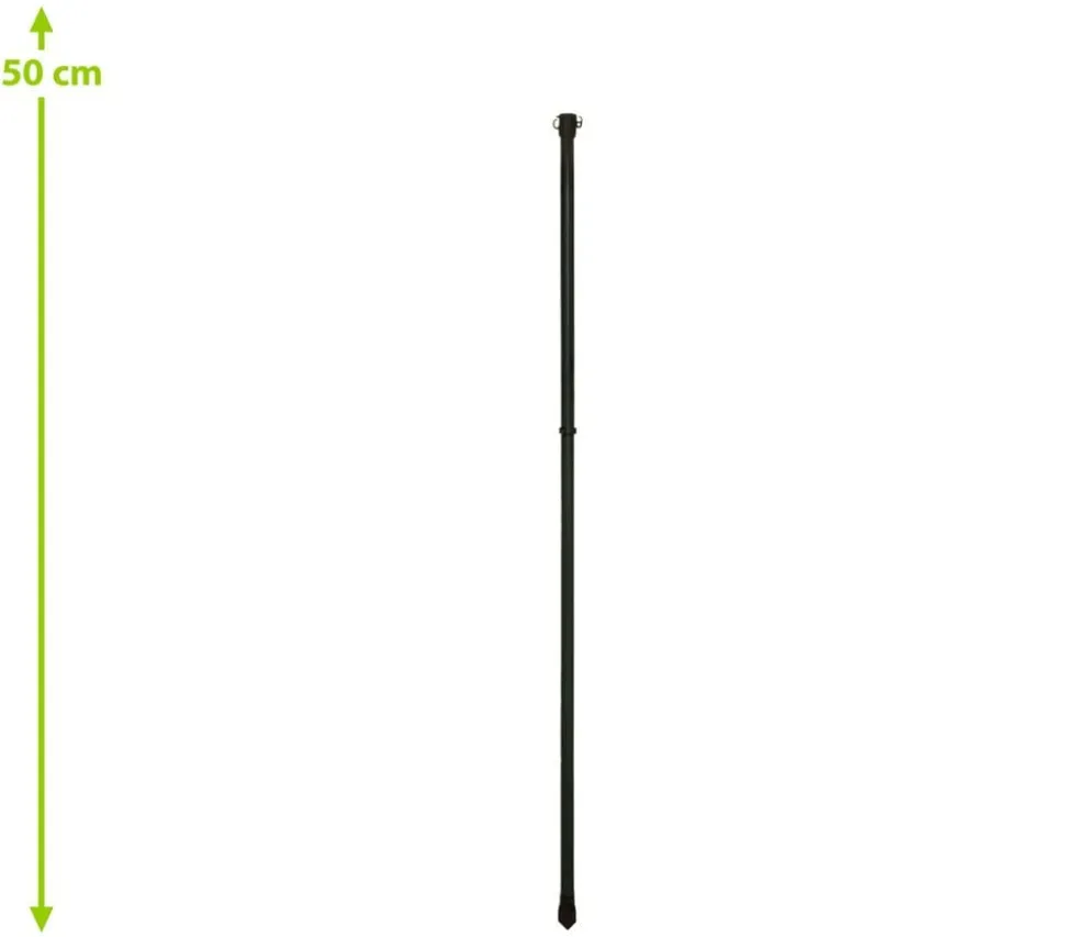 Dehner Metall-Multi-Gartenstab, 125 cm, schwarz